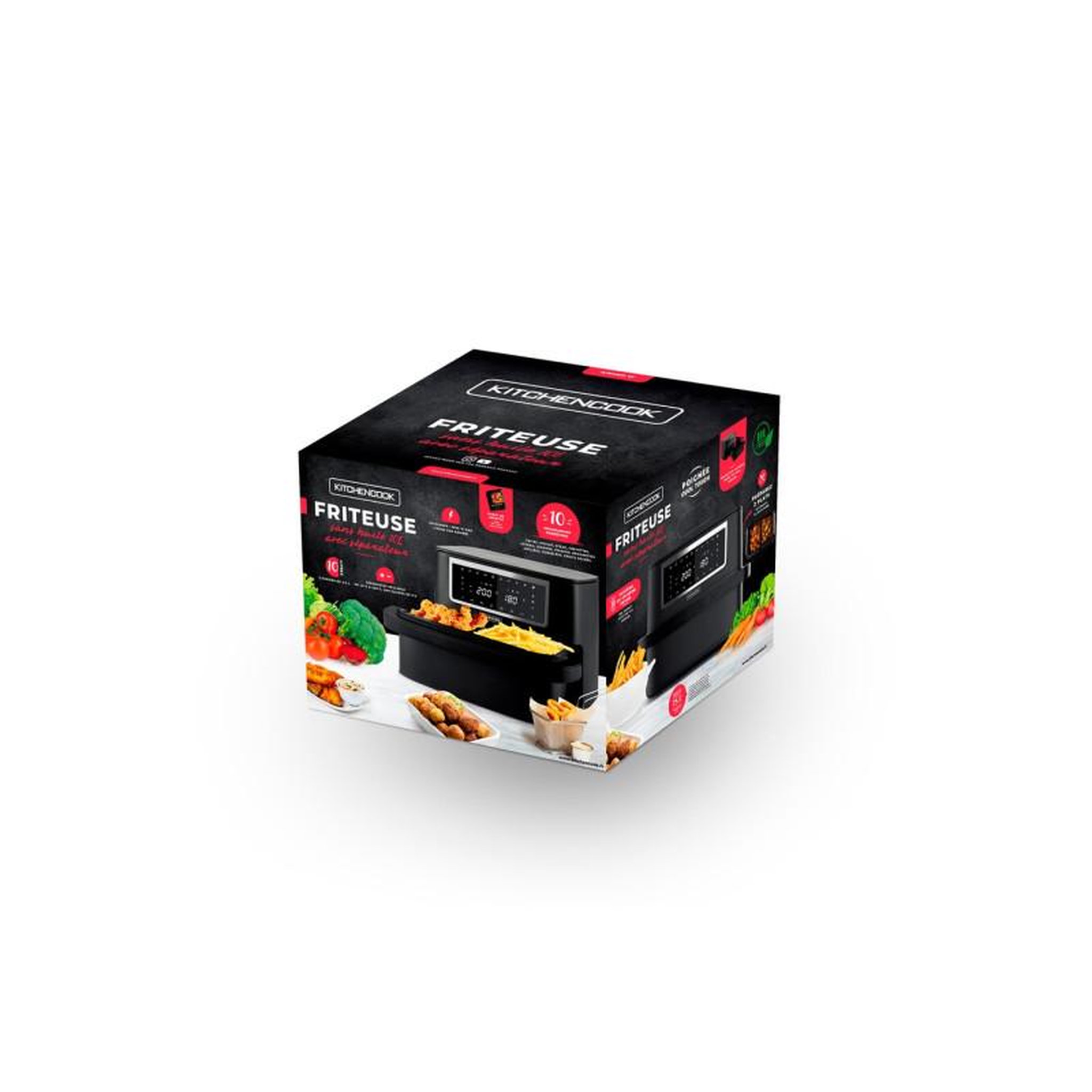 Voir la diapositive 5 : Kitchen cook Friteuse sans huile Kitchen Cook AIRMEDW 10L