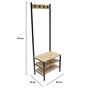 Voir la diapositive 3 : Paris Prix Porte-Manteaux Déco  Bois & Métal  175cm Naturel