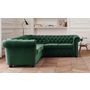 Voir la diapositive 2 : LISA DESIGN William - canapé chesterfield d'angle réversible - 5 places - en velours