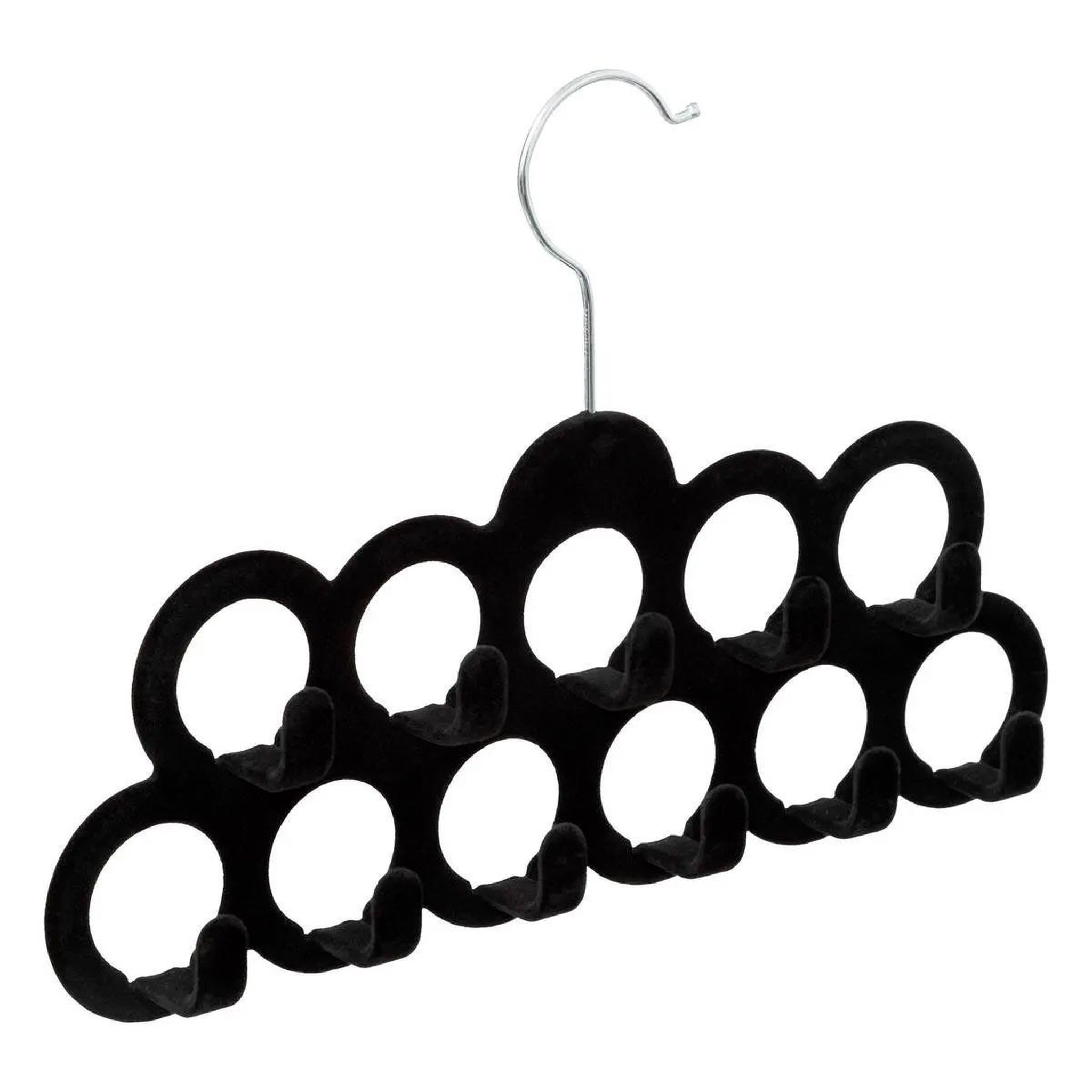 Voir la diapositive 2 : FIVE Cintre en feutrine  ceintures  30cm noir