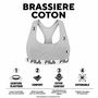 Voir la diapositive 2 : FILA Lot de 3 Brassières coton femme FU6042 Uni
