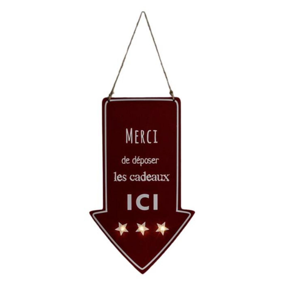 FEERIC LIGHT & CHRISTMAS Décoration Lumineuse  Flèche  40cm Rouge