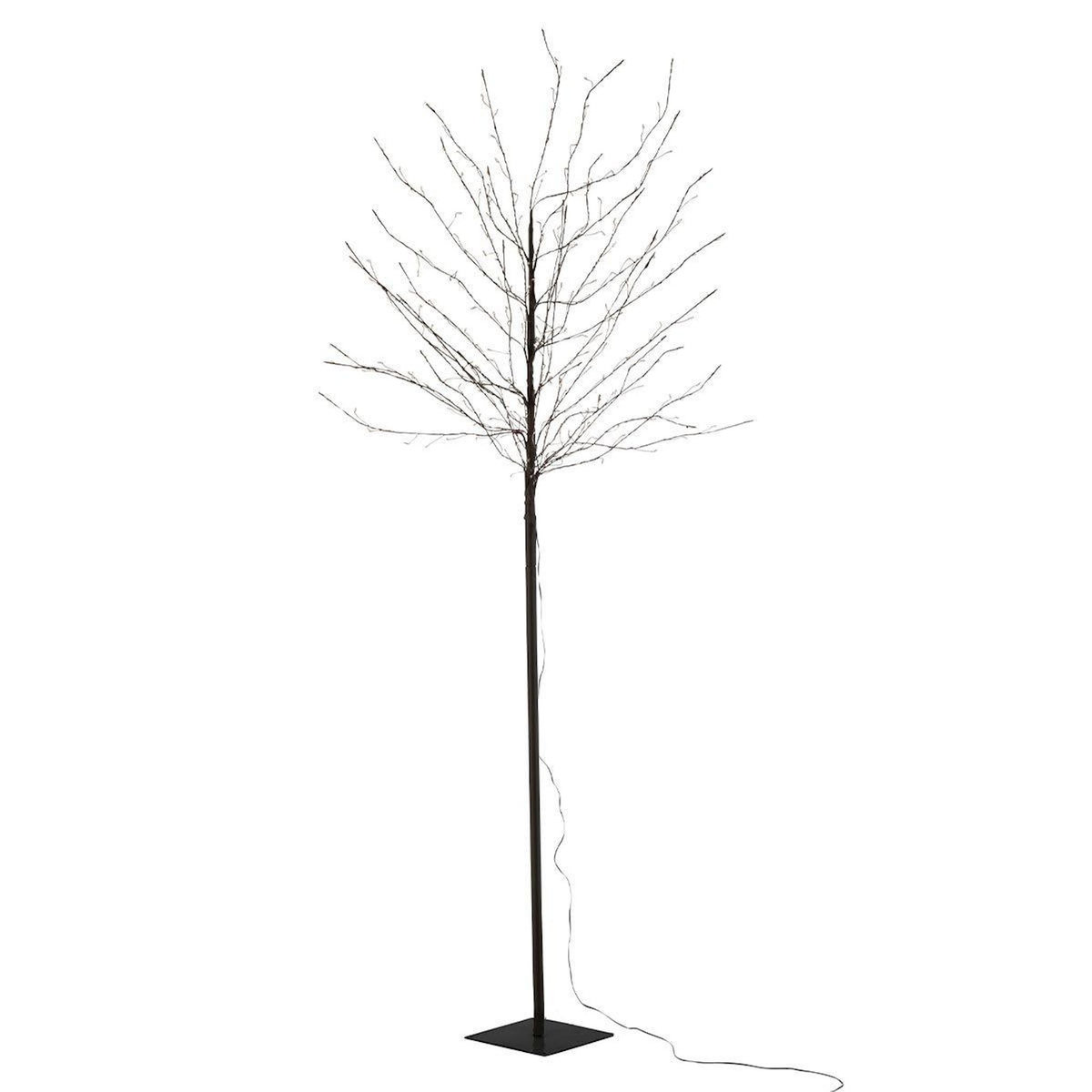 Paris Prix Plante Artificielle Déco LED  Arbre Nu  180cm Noir