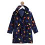 Voir la diapositive 1 : IN EXTENSO Robe de chambre peluche dinosaures garçon