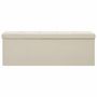 Voir la diapositive 3 : VIDAXL Banc de rangement pliable Blanc creme Faux lin