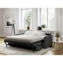 Voir la diapositive 5 : Canapé convertible 140 cm  système couchage express 3 places en tissu Gris clair ALICE 