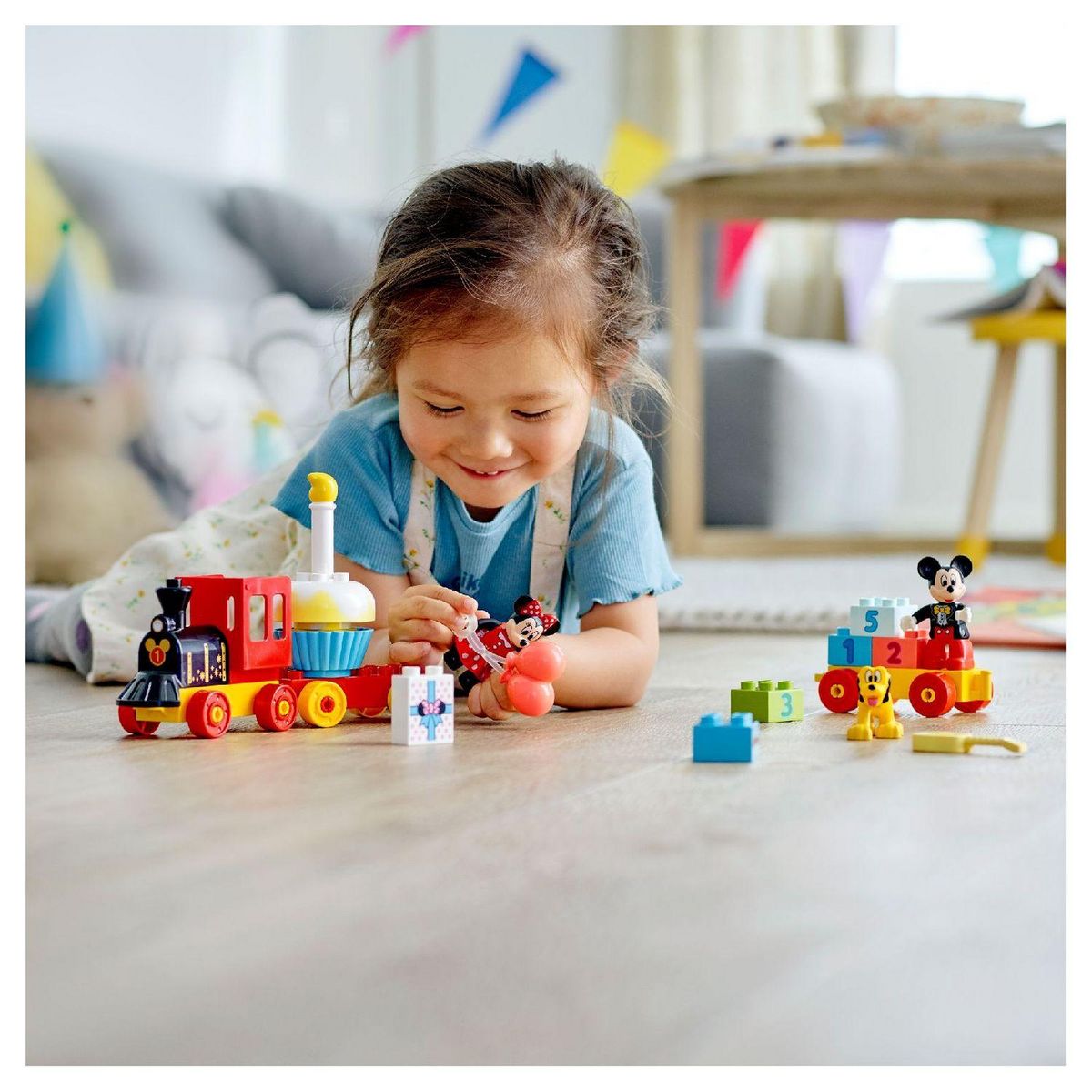 LEGO DUPLO 10941 Le Train d&rsquo;anniversaire de Mickey et Minnie Jouet pour Enfant de 2 ans