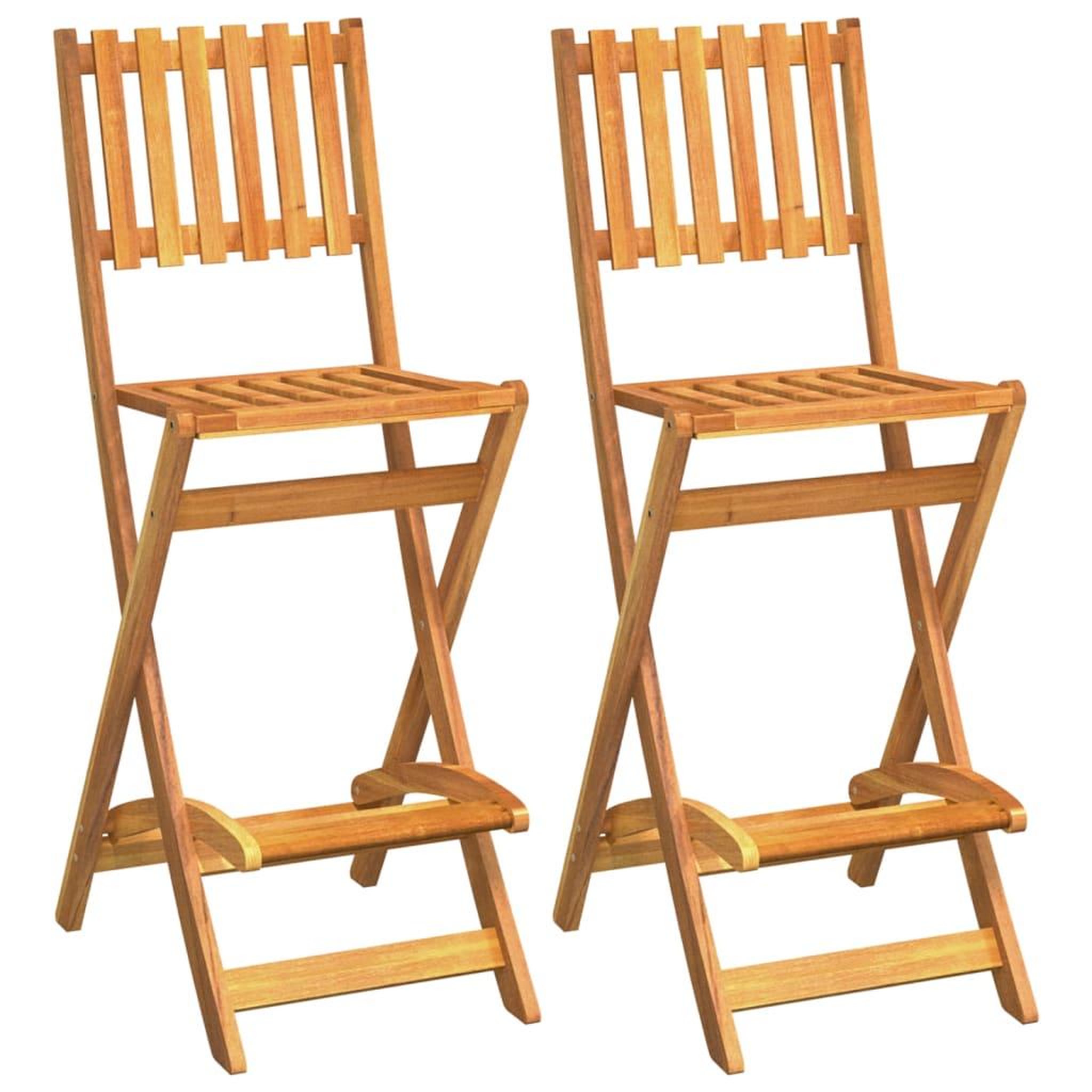 Voir la diapositive 4 : VIDAXL Ensemble de bar d'exterieur 3 pcs Bois d'acacia massif