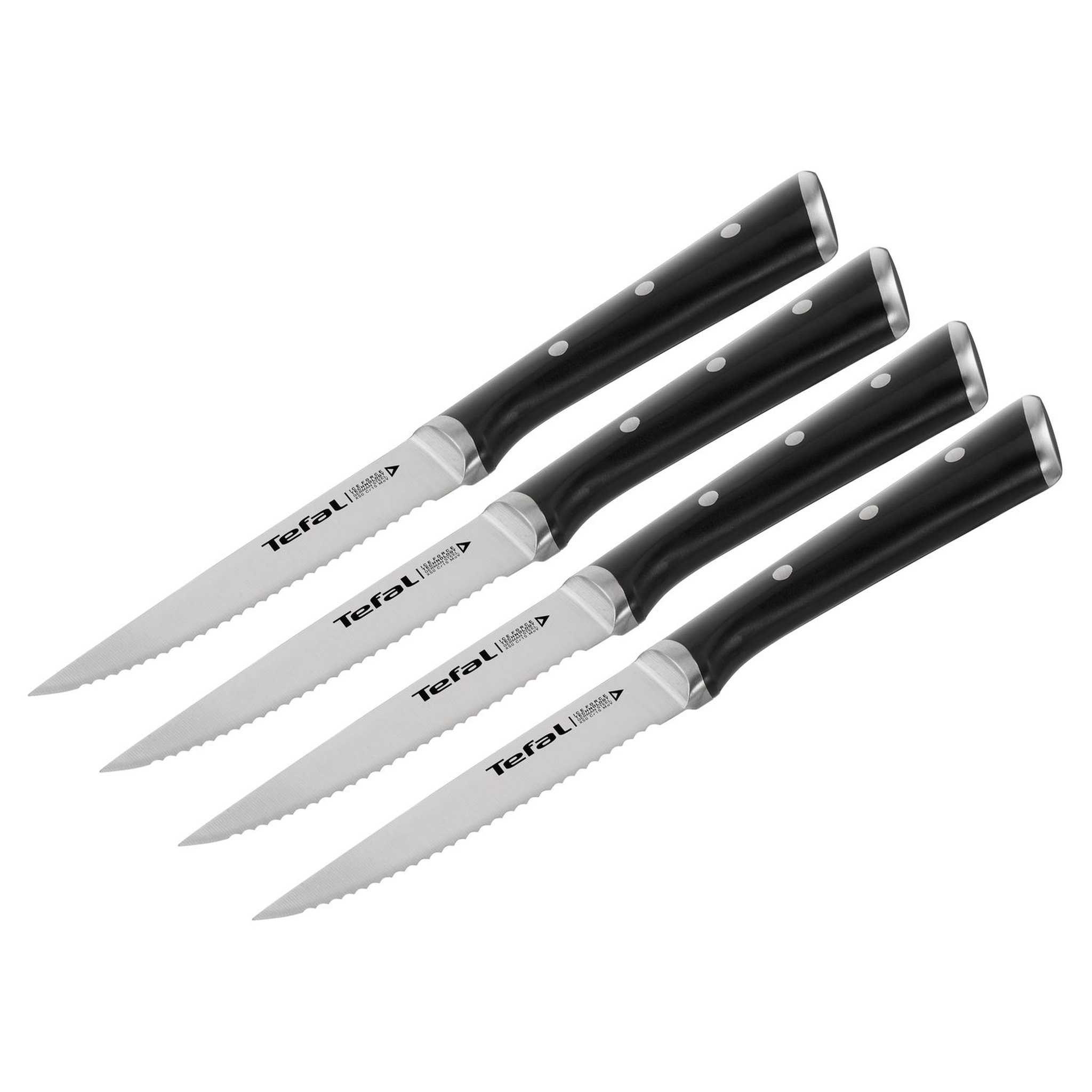 TEFAL Set 4 couteaux à steak  INGENIO ICE FORCE