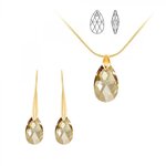 SC BOHEME Parure collier et boucles d'oreilles SC Bohème orneés de Cristaux scintillants