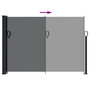 Voir la diapositive 5 : VIDAXL Auvent lateral retractable noir 140x600 cm
