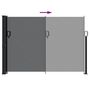 Voir la diapositive 5 : VIDAXL Auvent lateral retractable noir 140x600 cm