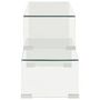Voir la diapositive 3 : VIDAXL Ensemble de table basse 2 pcs 90x30x20/110x30x40cm Verre trempe
