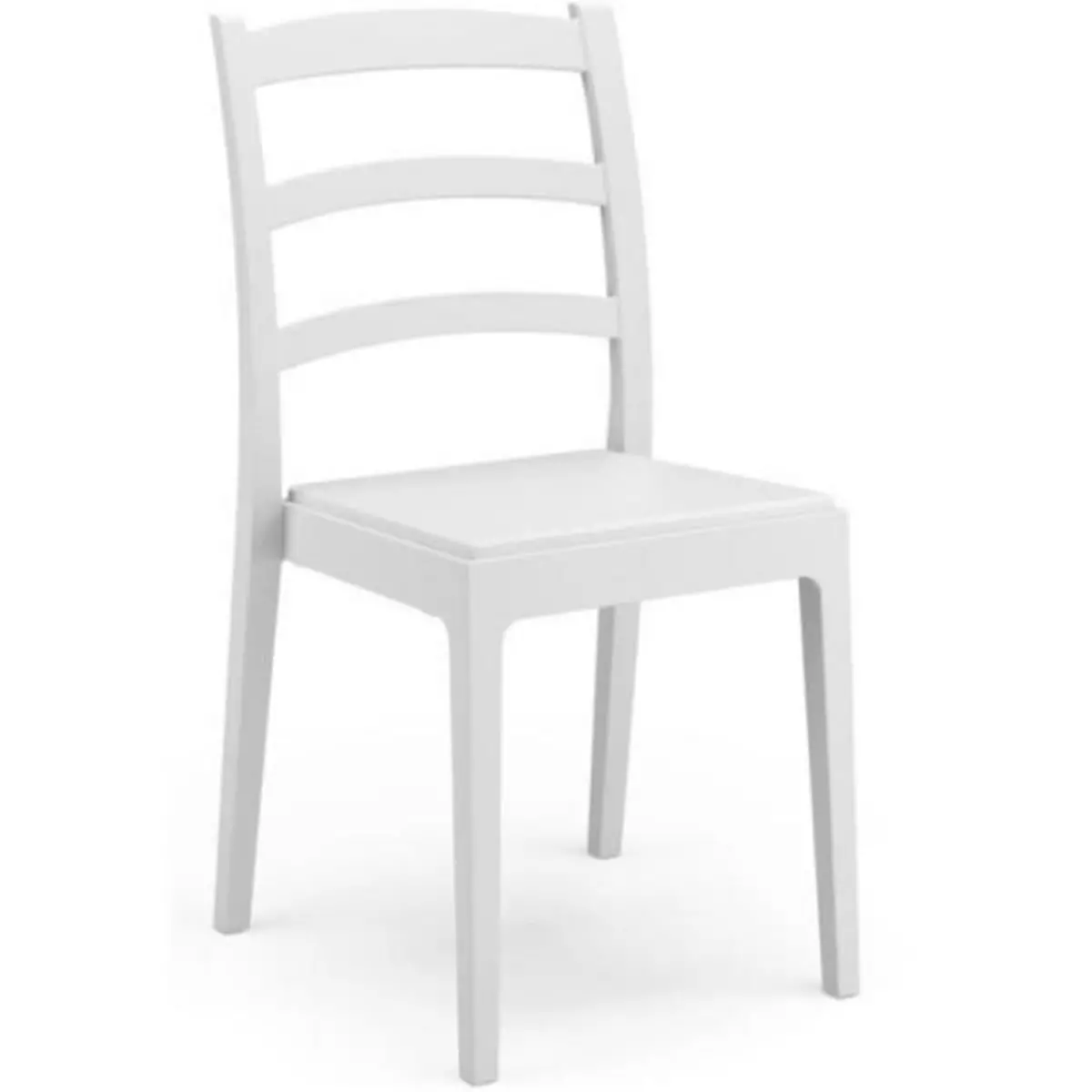 MARKET24 Lot de 4 chaises - ARETA - REA - 51 x 46 x H88 cm - Blanc