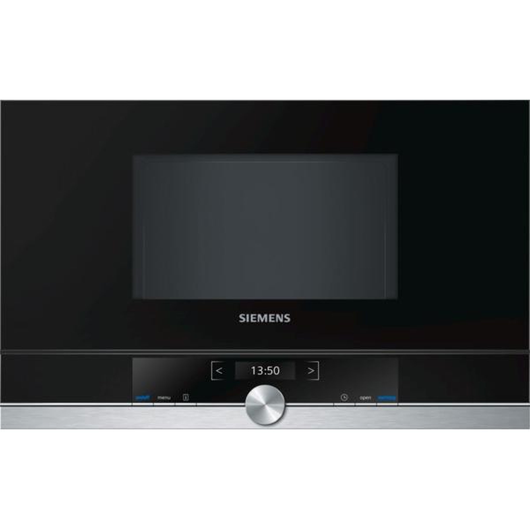 Voir la diapositive 1 : Siemens Micro-ondes encastrable 21l 900w inox/noir - bf634lgs1
