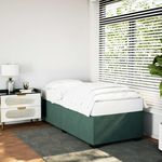 VIDAXL Cadre de lit sans matelas vert fonce 90x200 cm velours