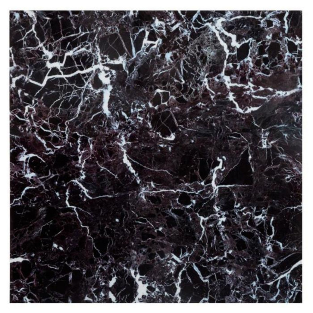 Stick'n Look Lot de 2 Stickers Effet Marbre  Plaque  30x30cm Noir