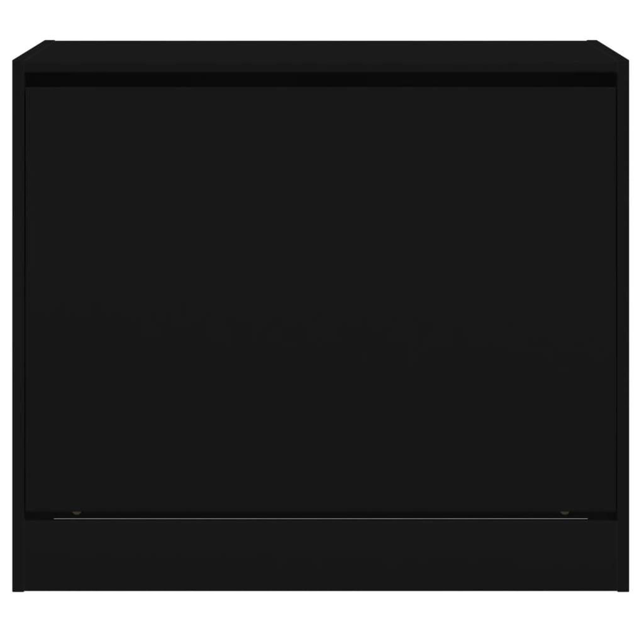 Voir la diapositive 5 : VIDAXL Armoire a chaussures noir 80x42x69 cm bois d'ingenierie