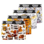 Looney Tunes Lot de 4 boxers enfant Looney Tunes. Coloris disponibles : Orange