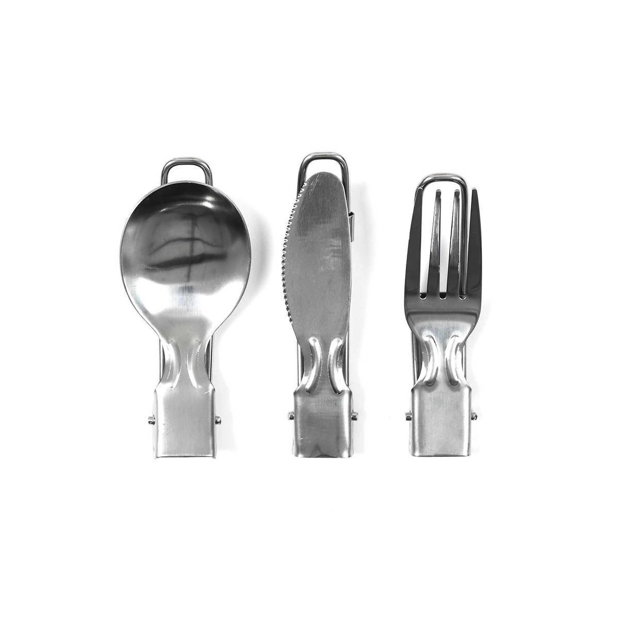 COOK CONCEPT Couverts Pliables  Facile à Emporter  8cm Argent