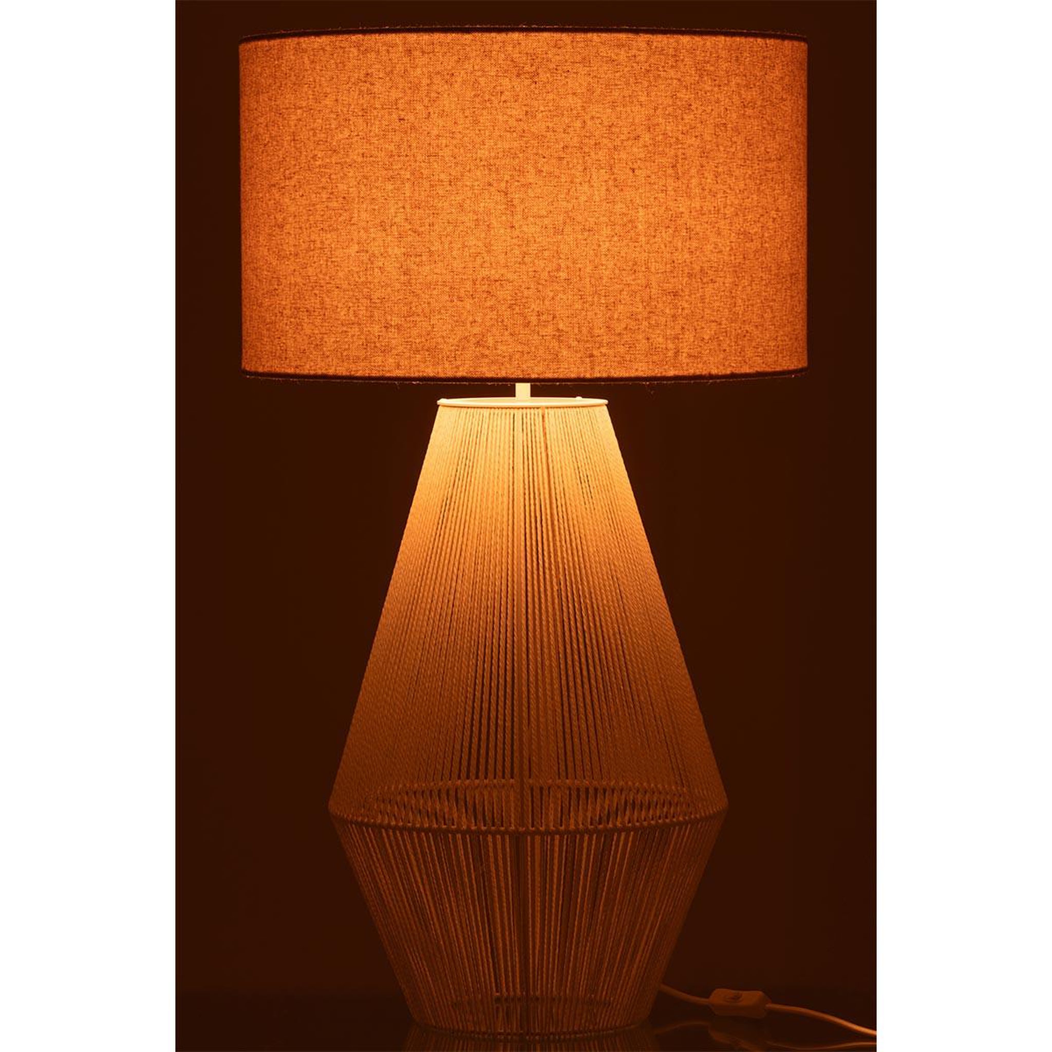 Voir la diapositive 3 : J-LINE Lampe à poser design  striing  78cm blanc