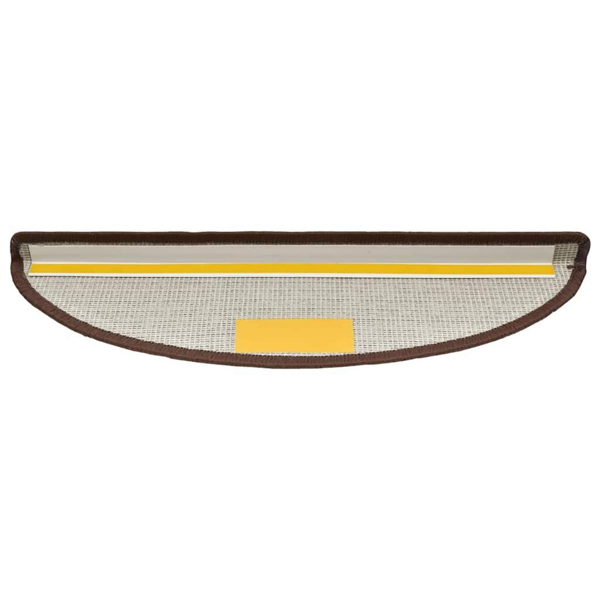 VIDAXL Tapis d'escalier 30 pcs marron cafe 56x17x3 cm