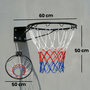 Voir la diapositive 3 : HOMCOM Arceau de basket mural 50 cm - panier de basket - acier noir