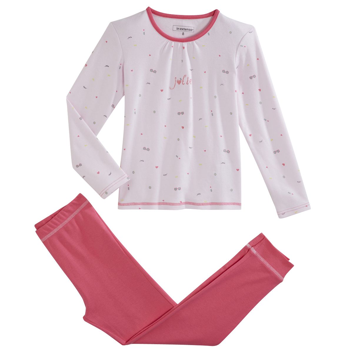 INEXTENSO Pyjama à paillettes fille 