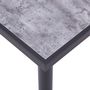 Voir la diapositive 4 : VIDAXL Table a manger Noir et gris beton 140x70x75 cm MDF
