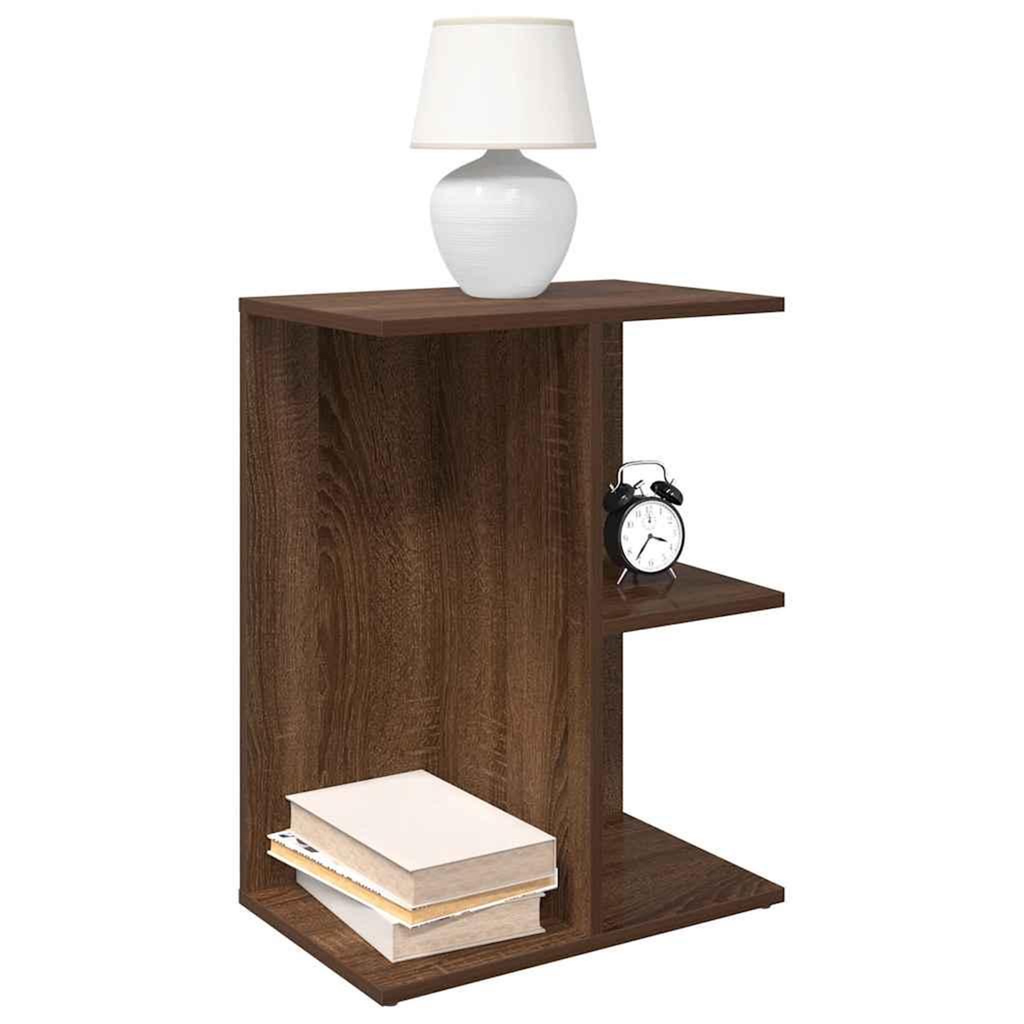 VIDAXL Tables de chevet 2 pcs chene marron bois d'ingenierie