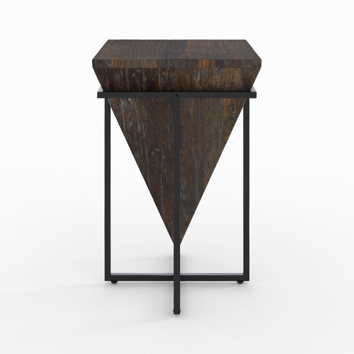 Rendez vous déco Grande table d'appoint en bois et métal - Kara