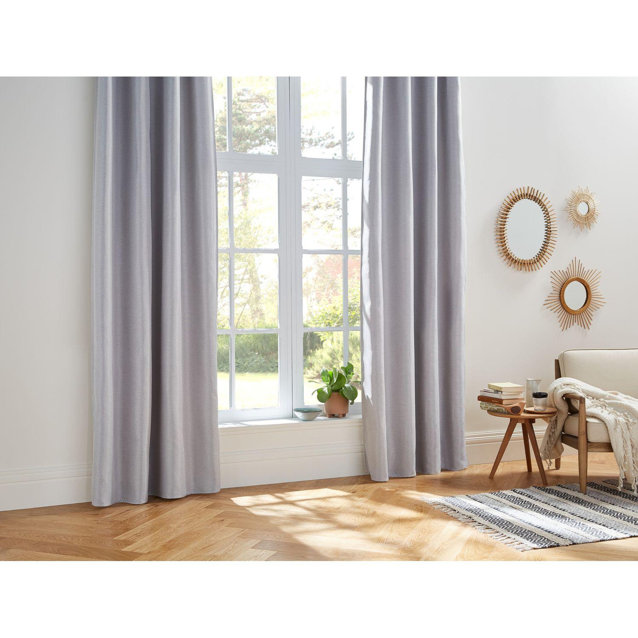 Voir la diapositive 2 : TOILINUX Lot de 2 Rideaux occultants Elena en Polyester