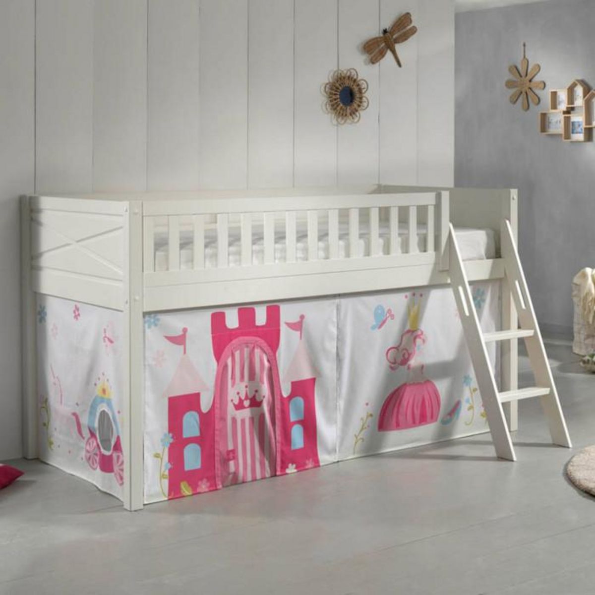 Paris Prix Lit Enfant Tente  Scott Princesse  90x200cm Blanc