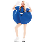 EURO CARNAVALES Déguisement Bonbon Bleu - Adulte - M/L