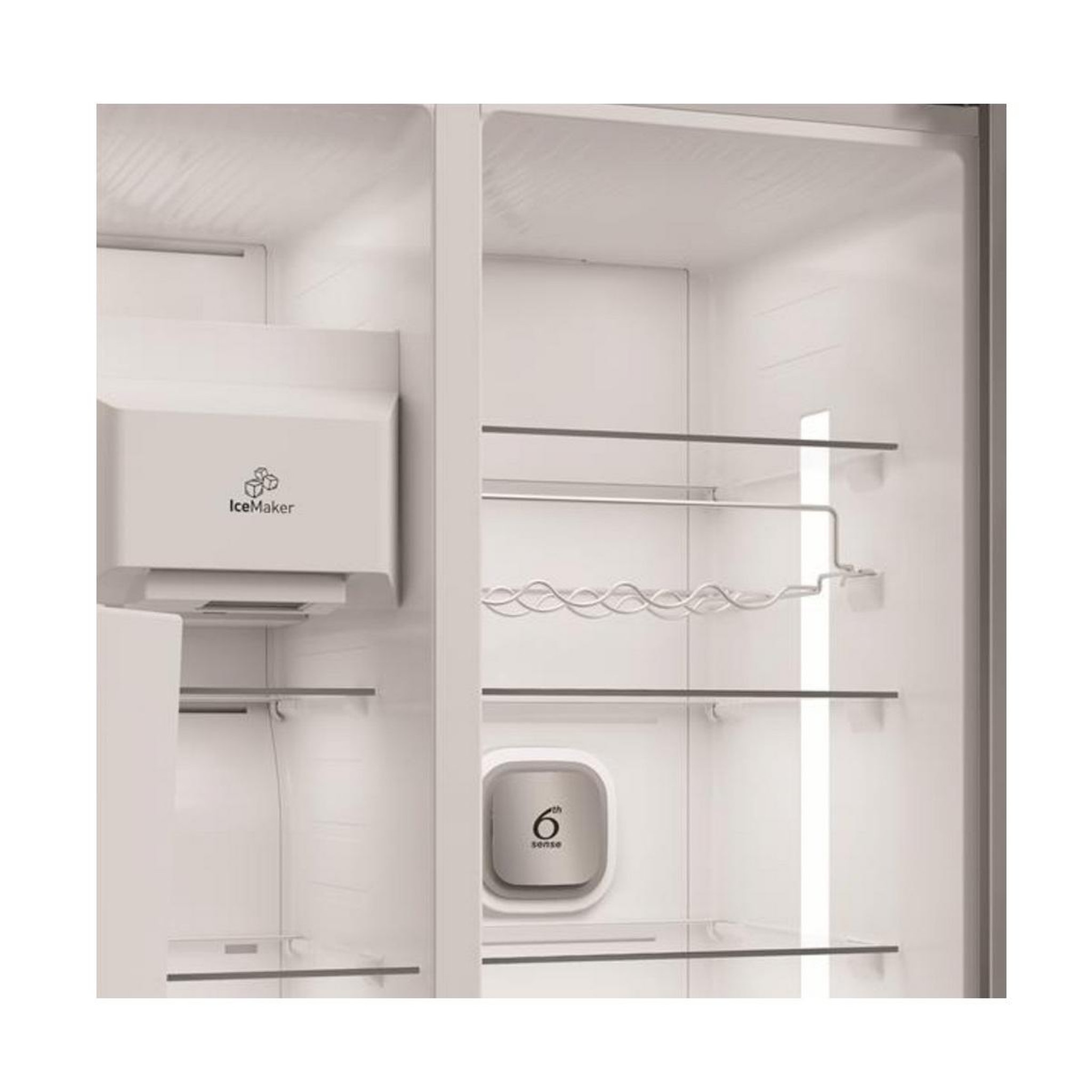Voir la diapositive 5 : Whirlpool Réfrigérateur américain 91cm 578l noir - whg26574wxk5e