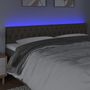 Voir la diapositive 3 : VIDAXL Tete de lit a LED Taupe 200x7x78/88 cm Tissu