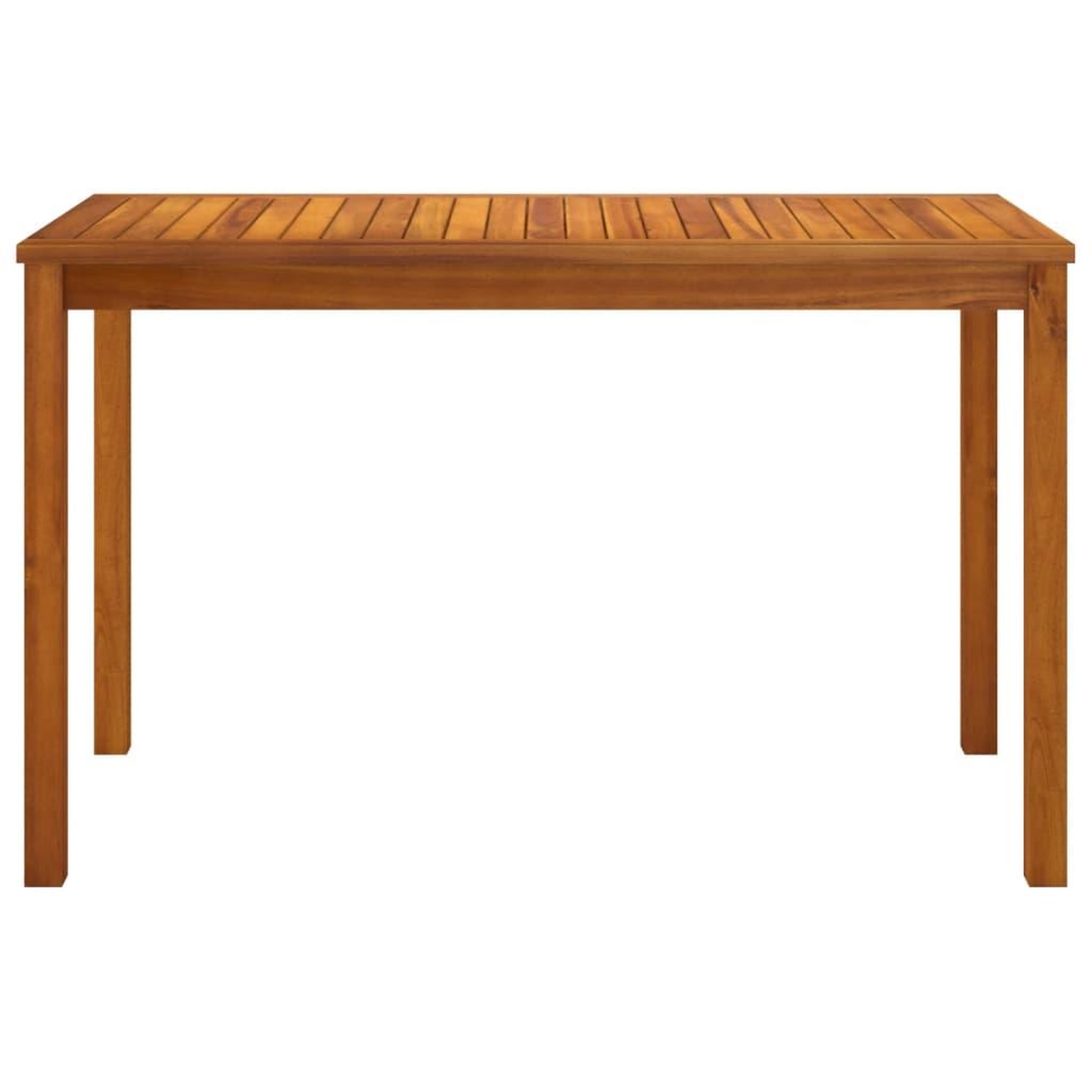 Voir la diapositive 3 : VIDAXL Table de jardin 110x55x67 cm bois d'acacia solide