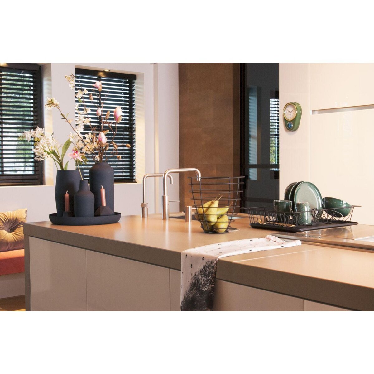 PRESENT TIME Egouttoir avec bac Linea - Métal filaire