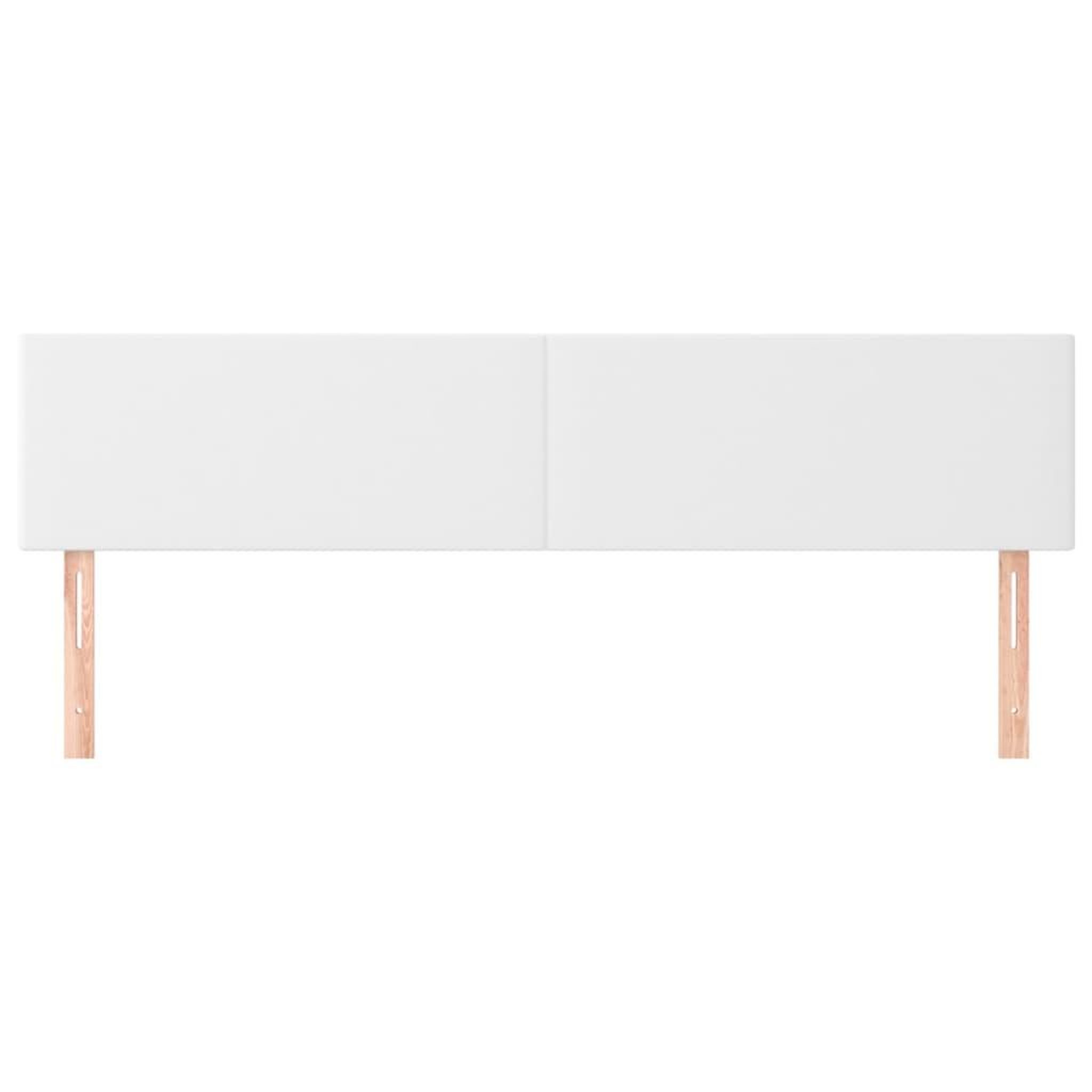 Voir la diapositive 3 : VIDAXL Tetes de lit 2 pcs Blanc 100x5x78/88 cm Similicuir