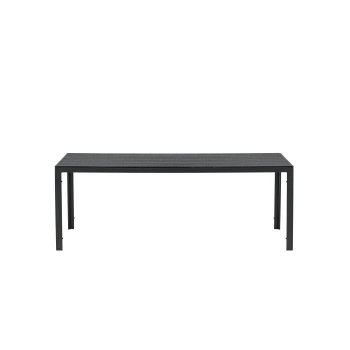 Paris Prix Table de Jardin  Break  205cm Noir