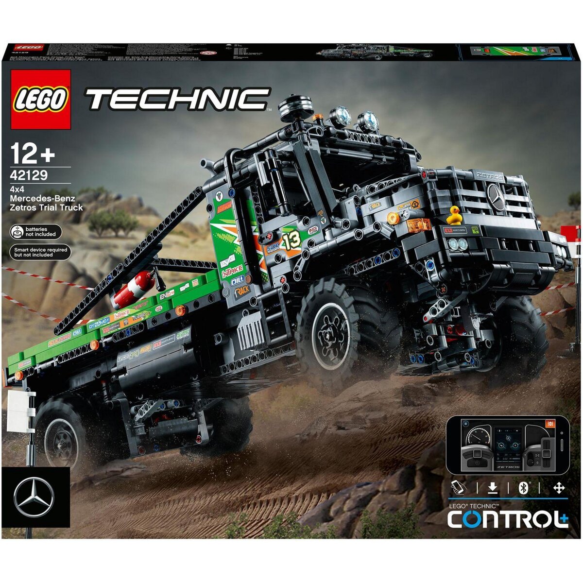 LEGO Technic 42129 Le Camion d&rsquo;essai 4x4 Mercedes-Benz Zetros, Camion Jouet Télécommandé