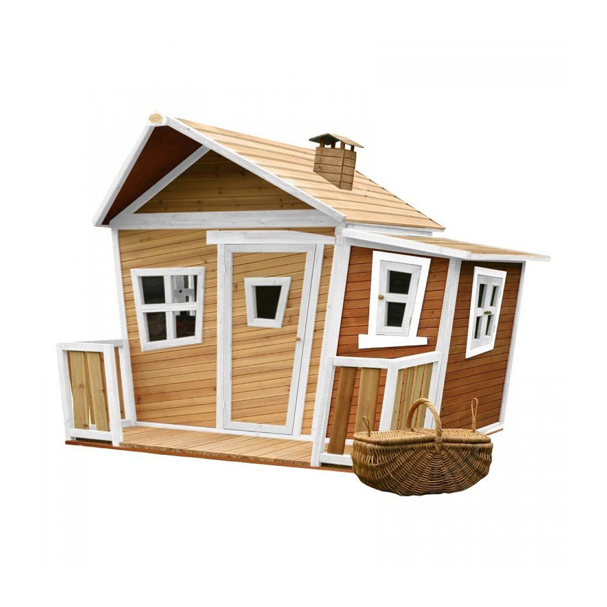 Voir la diapositive 2 : Axi House Axi cabane enfant lisa brun blanc