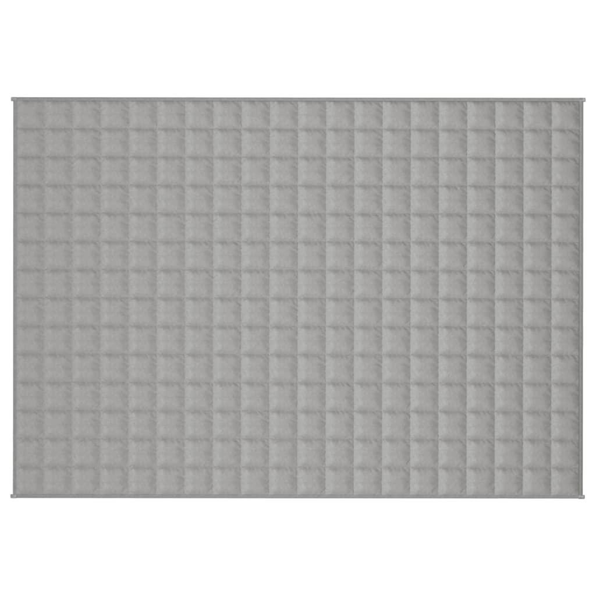 Voir la diapositive 3 : VIDAXL Couverture lestee Gris 140x200 cm 10 kg Tissu