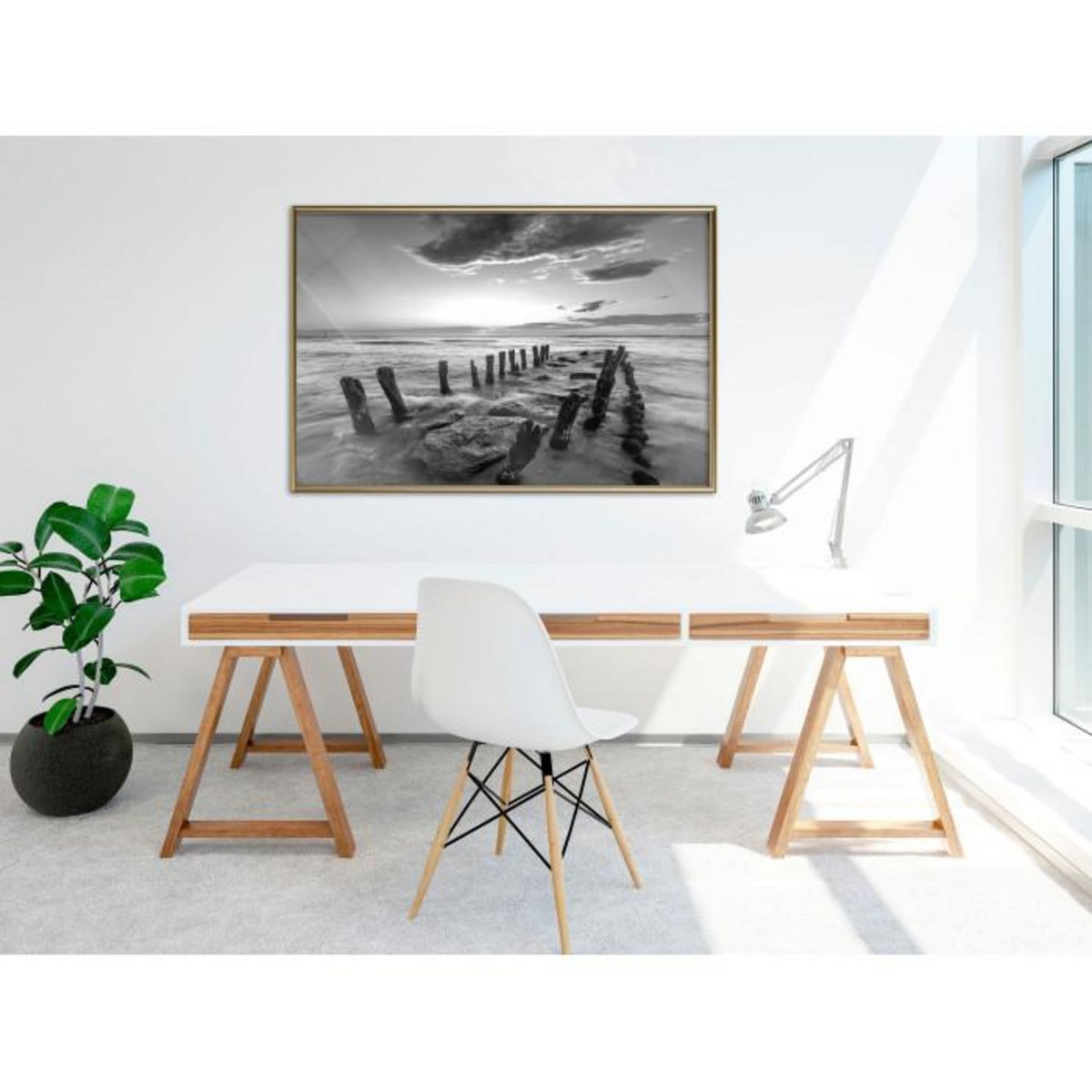 Paris Prix Affiche Murale Encadrée  Old Breakwater