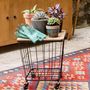 Voir la diapositive 5 : ATMOSPHERA Table Coffre Grillage  Jordi  43cm Noir