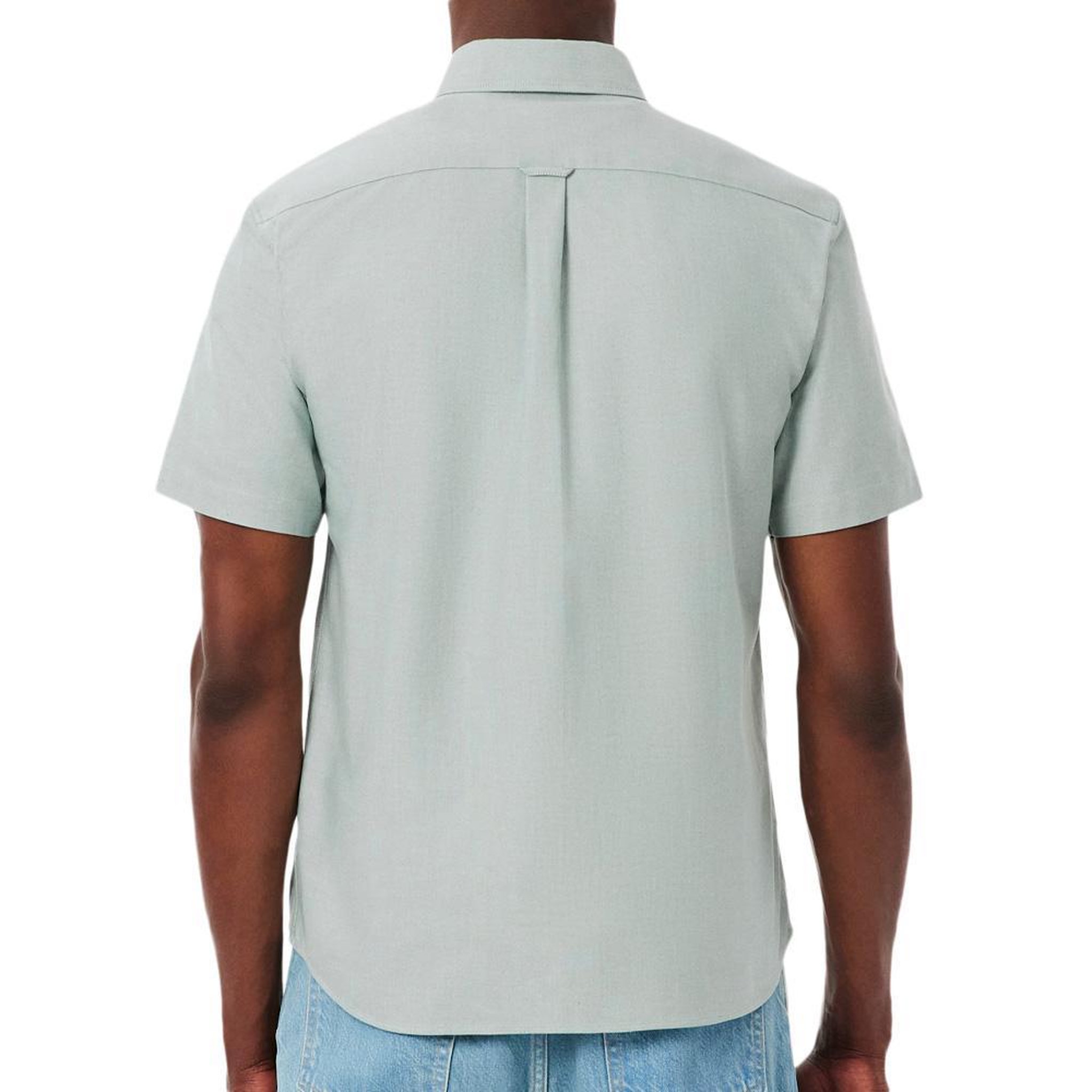 Voir la diapositive 2 : Lacoste Chemise Manches Courtes Vert Homme Lacoste regular fit Oxford