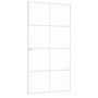 Voir la diapositive 4 : VIDAXL Porte d'interieur Blanc 102x201,5 cm Trempe verre aluminium fin
