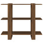 Voir la diapositive 3 : VIDAXL Bibliotheque/Separateur de piece Chene marron 100x30x87 cm