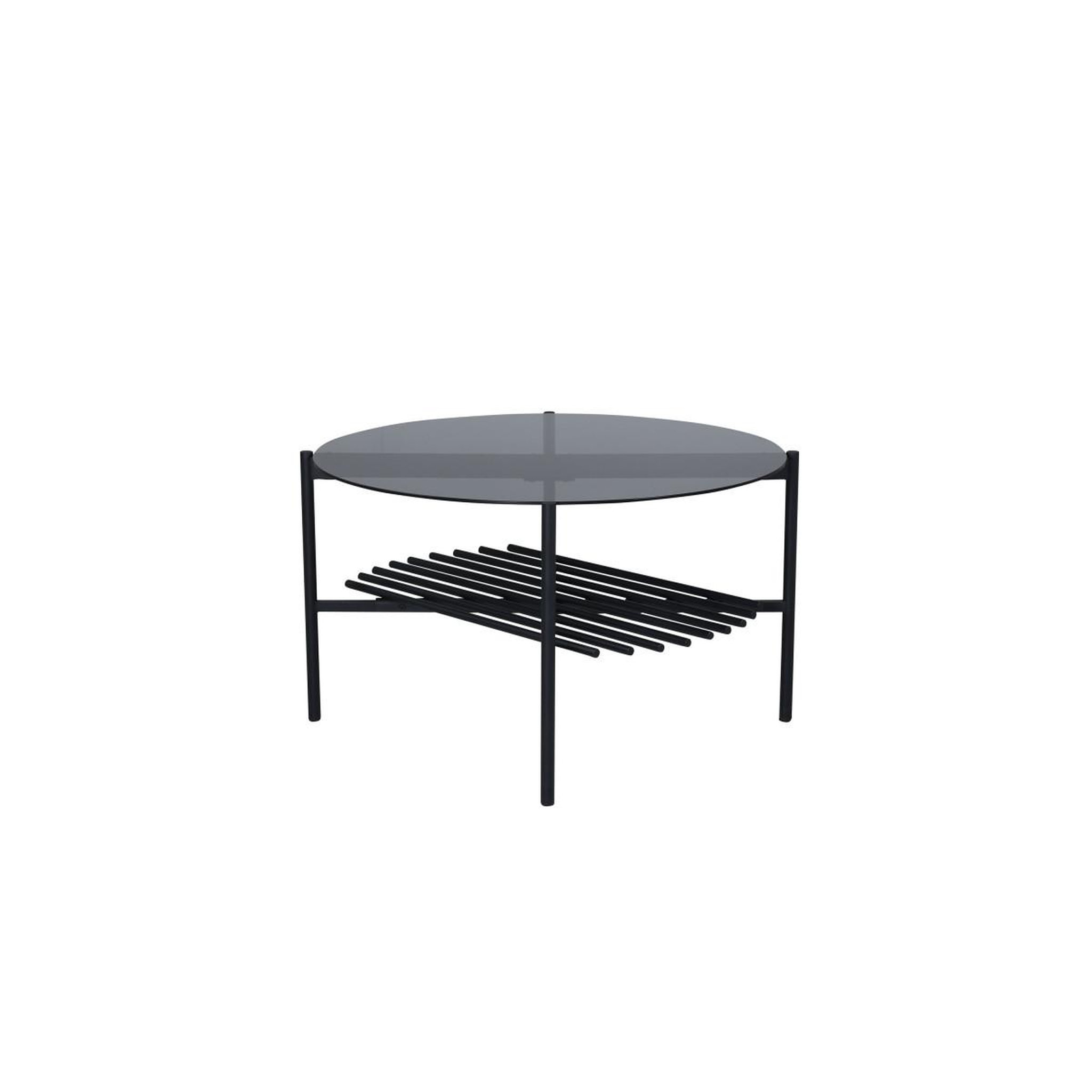 Voir la diapositive 3 : Paris Prix Table basse en verre  von staf  80cm noir