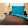 Voir la diapositive 3 : Home collection Parure housse de couette 100% coton